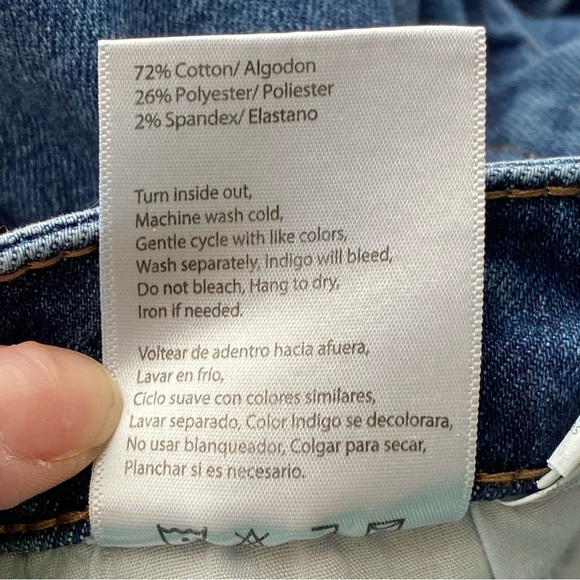 Risen Jeans Dark Stone Wash High-Rise Wide Leg Cargo Jeans Size 27 Y2K Revival - Picture 11 of 16